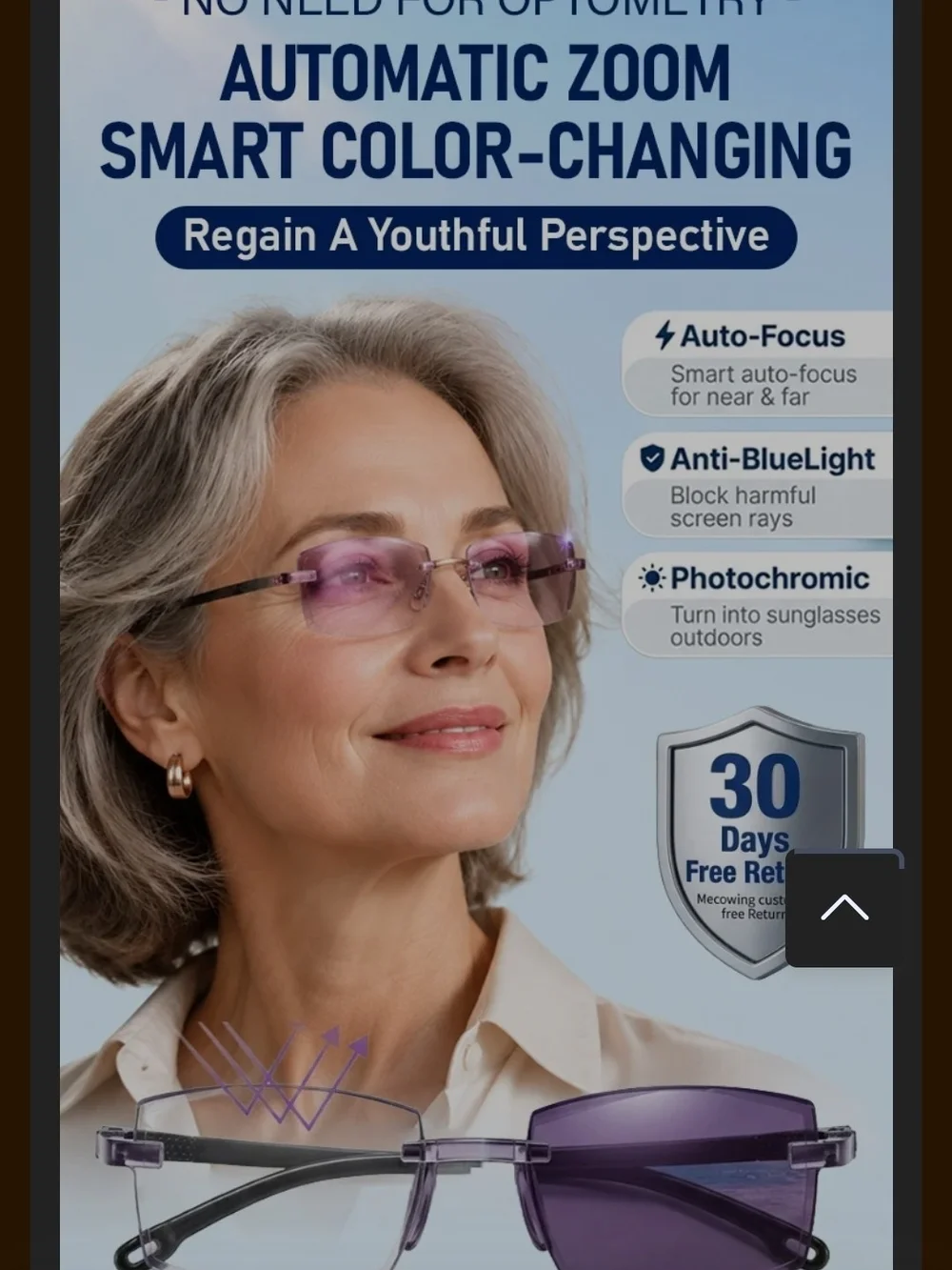 Smart Vision Glasses/ Unisex